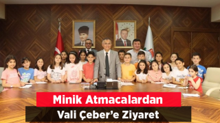 Rize'de Minik Atmacalar Vali Çeber’i Ziyaret Etti