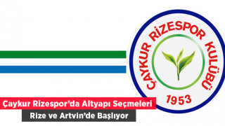 Çaykur Rizespor Altyapı Seçmeleri Başlıyor