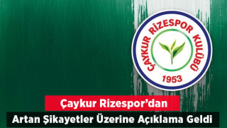 Çaykur Rizespor'dan Açıklama