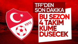 TFF, yeni sezonda küme düşecek takım sayısını açıkladı