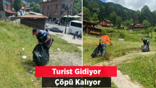 Turist gidiyor çöpü kalıyor