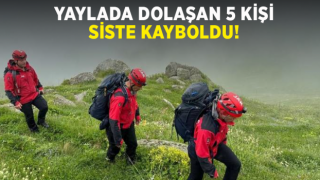 Yaylada Dolaşırken Siste Kaybolan 5 Kişi Kurtarıldı