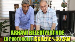 Arhavi Belediyesi’nde ek zam sevinci.