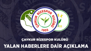 Çaykur Rizespor: Açıklama yapma zarureti doğmuştur