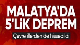 Malatya sallandı! 5 büyüklüğünde deprem.