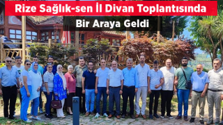 Rize Sağlık-sen İl Divan Toplantısında Bir araya geldi