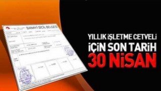 Rize İl Sanayi ve Teknoloji İl Müdürlüğü Uyardı: Yıllık İşletme Cetveli Vermeyi Unutmayın!