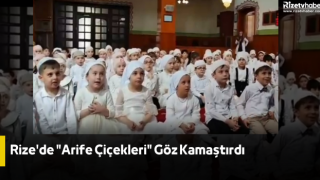 Rize'de "Arife Çiçekleri" Göz Kamaştırdı