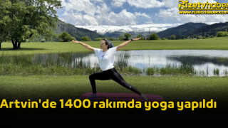 Artvin'de 1400 rakımda yoga yapıldı