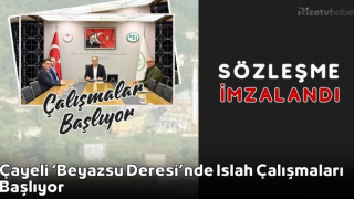 Çayel﻿i ‘Beyazsu Deresi’nde Islah Çalışmaları Başlıyor