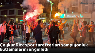 Çaykur Rizespor taraftarları şampiyonluk kutlamalarını engelledi