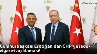 Cumhurbaşkanı Erdoğan'dan CHP'ye iade-i ziyaret açıklaması!