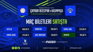 Çaykur Rizespor – Kasımpaşa maçı biletleri satışa çıktı.