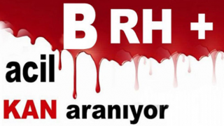 Rize’de B Rh (+) kan aranıyor