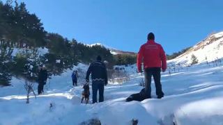 Palandöken Dağı'nda Judo Milli Takımı antrenman yaparken çığ düştü