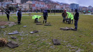 Rize’de Fırtına Sonrası Temizlik Seferberliği Başladı