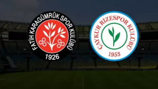 Fatih Karagümrük – Çaykur Rizespor Kupa Maçı İlk 11’leri Belli Oldu