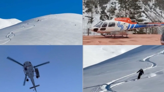 Kaçkar Dağları'nda "heliski" heyecanı devam ediyor