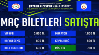 Çaykur Rizespor - Galatasaray Maç Biletleri Satışa Çıktı!