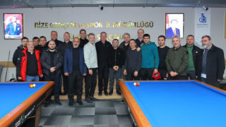 Rize’de 3 Bant Bilardo Bölge Şampiyonası Gerçekleştirildi